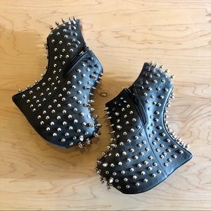 Jeffrey Campbell Shadow Stud Heel-less Booties